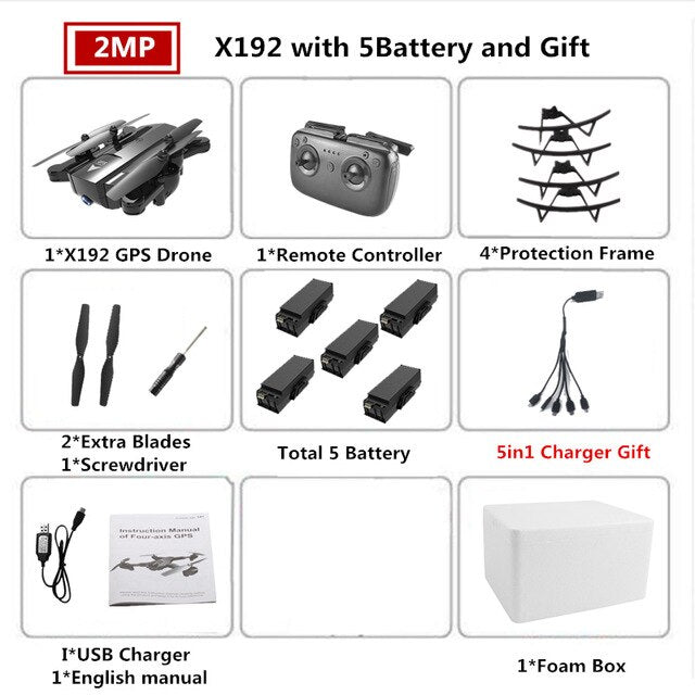 X192 GPS Quadcopter with 720P/1080P Camera