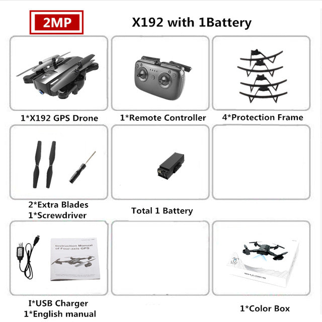 X192 GPS Quadcopter with 720P/1080P Camera