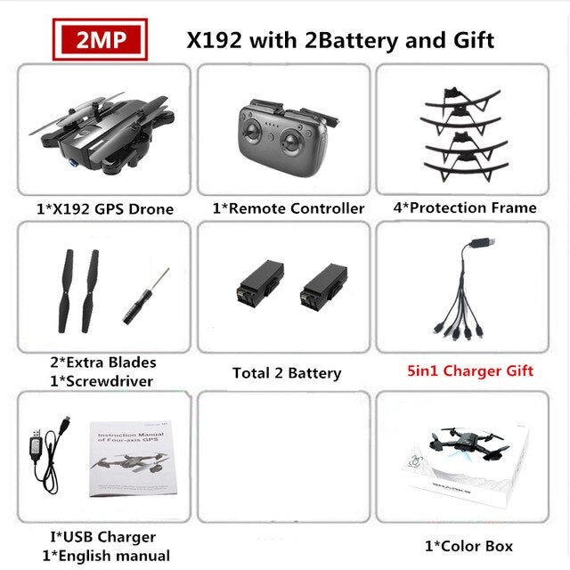 X192 GPS Quadcopter with 720P/1080P Camera