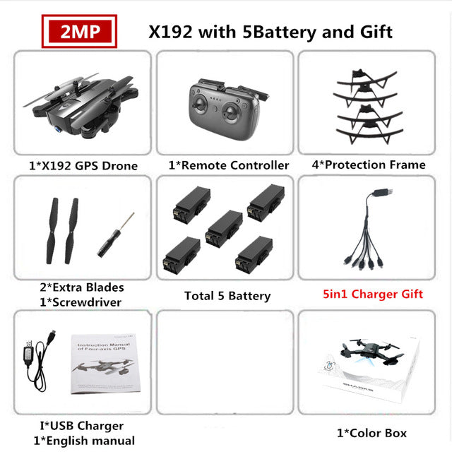 X192 GPS Quadcopter with 720P/1080P Camera