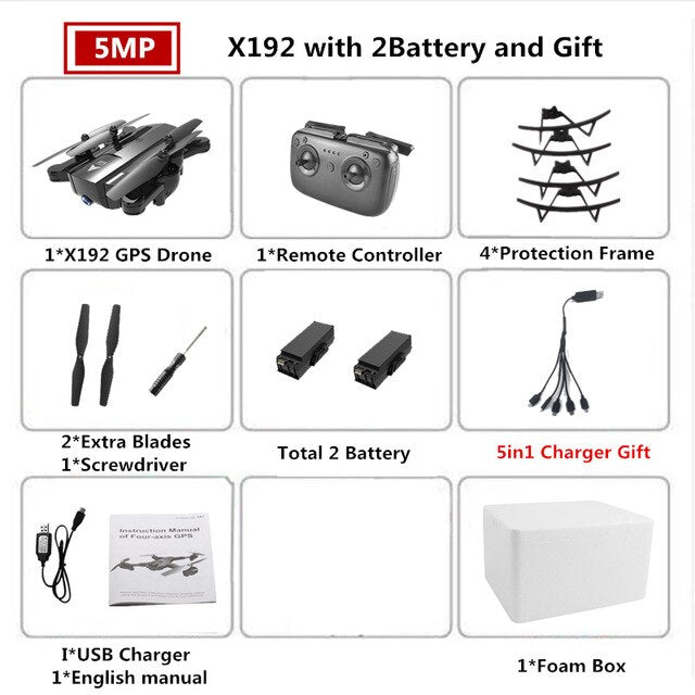 X192 GPS Quadcopter with 720P/1080P Camera