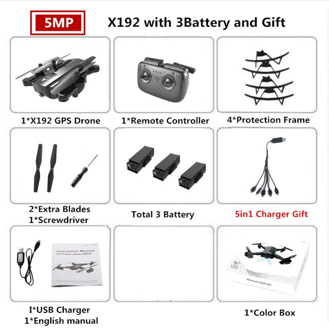 X192 GPS Quadcopter with 720P/1080P Camera