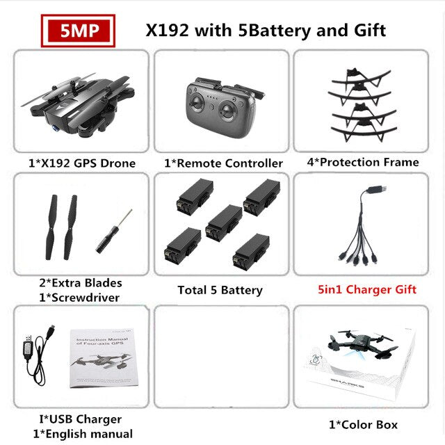 X192 GPS Quadcopter with 720P/1080P Camera