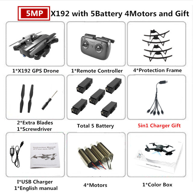 X192 GPS Quadcopter with 720P/1080P Camera