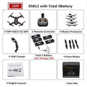 VISUO XS812 GPS Drone with Camera 5MP