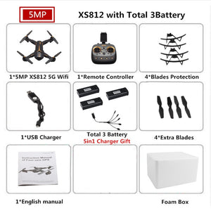VISUO XS812 GPS Drone with Camera 5MP