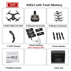 VISUO XS812 GPS Drone with Camera 5MP