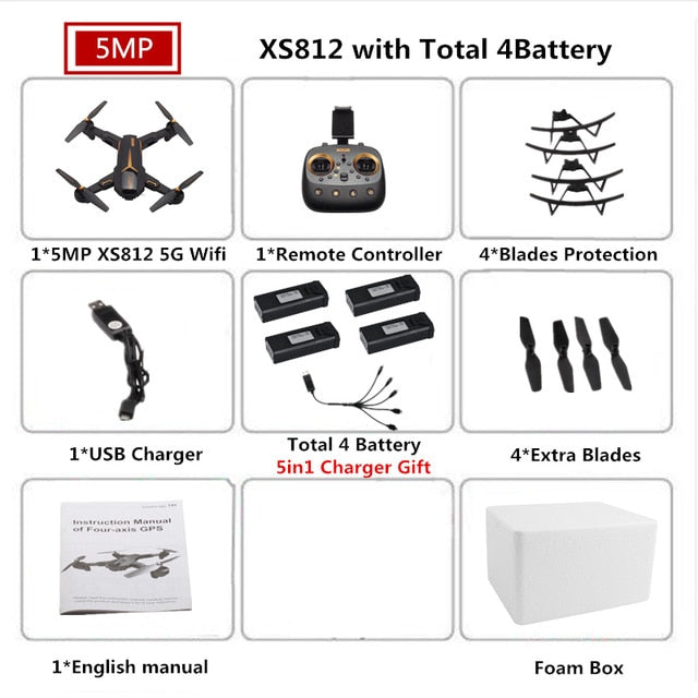 VISUO XS812 GPS RC Drone